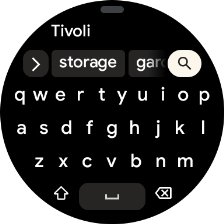 Key in the required destination and press the search icon. Key in the required destination and press the search icon.