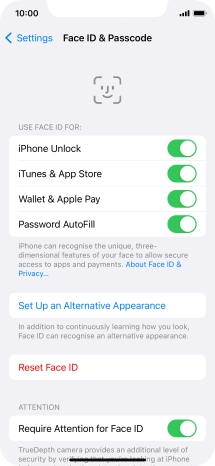 Press the indicators next to the required settings to turn them on or off. Press the indicators next to the required settings to turn them on or off.