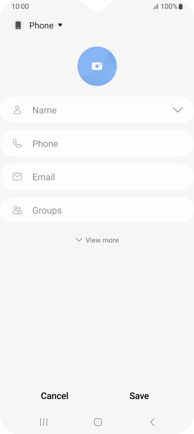 Press the address book drop down list. Press the address book drop down list.