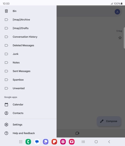 Press Settings.