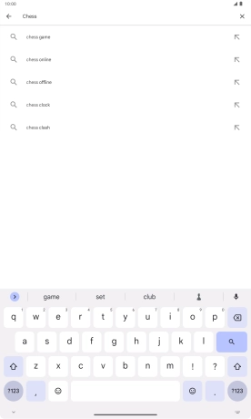 Key in the name or subject of the required app and press the search icon. Key in the name or subject of the required app and press the search icon.