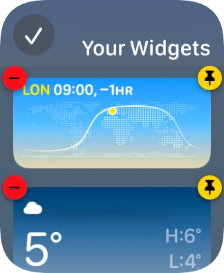 Press the confirm icon. Press the confirm icon.