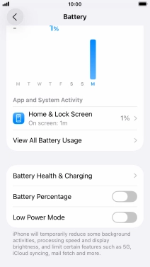 Press Battery Health & Charging. Press Battery Health & Charging.