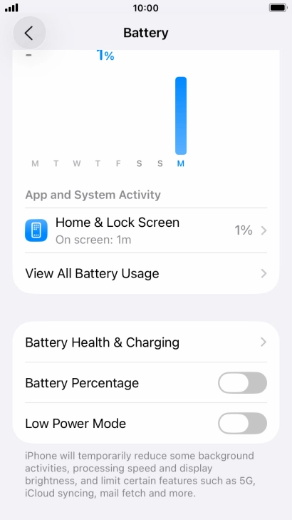 Press Battery Health & Charging. Press Battery Health & Charging.
