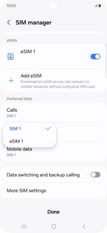 Press the required price plan. Press the required price plan.