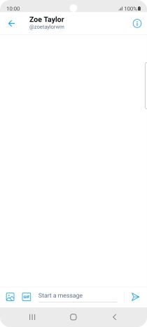 Press the text input field. Press the text input field.