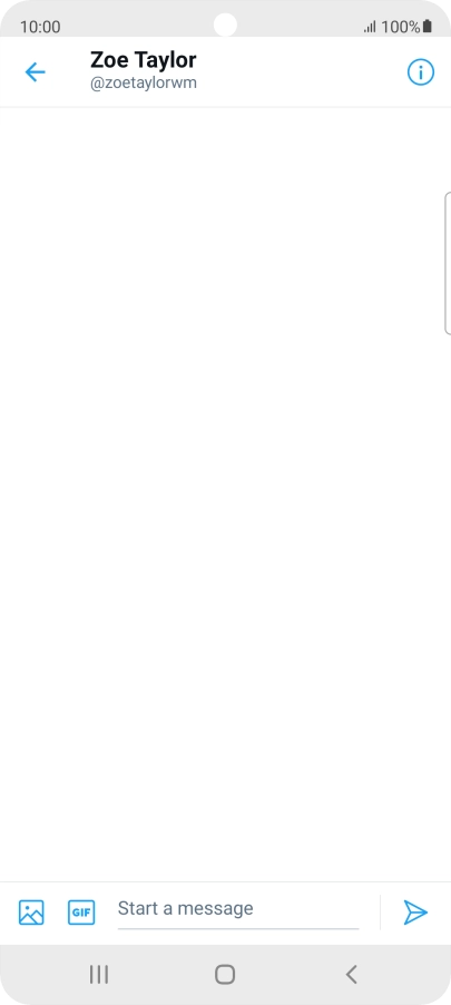 Press the text input field. Press the text input field.