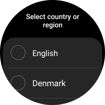 Press the required region. Press the required region.