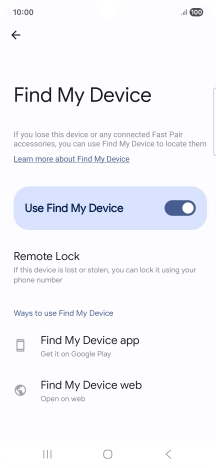 Press the Home key to return to the home screen.