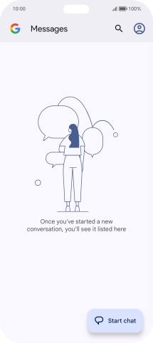 Press the profile icon.