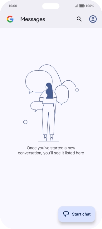 Press the profile icon.