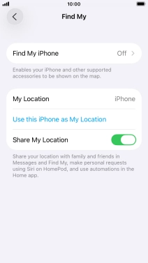 Press Find My iPhone.