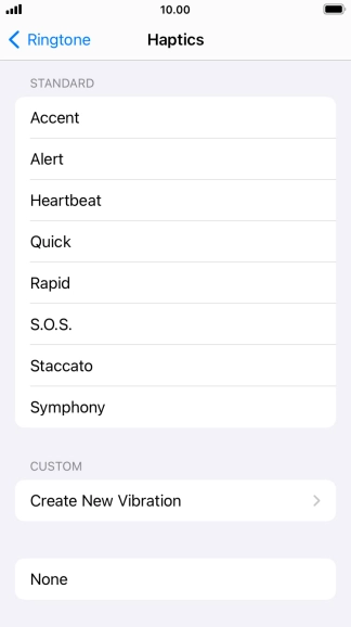 Press the required setting to turn on the function. Press the required setting to turn on the function.