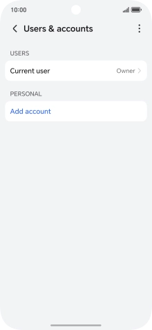 Press Add account.
