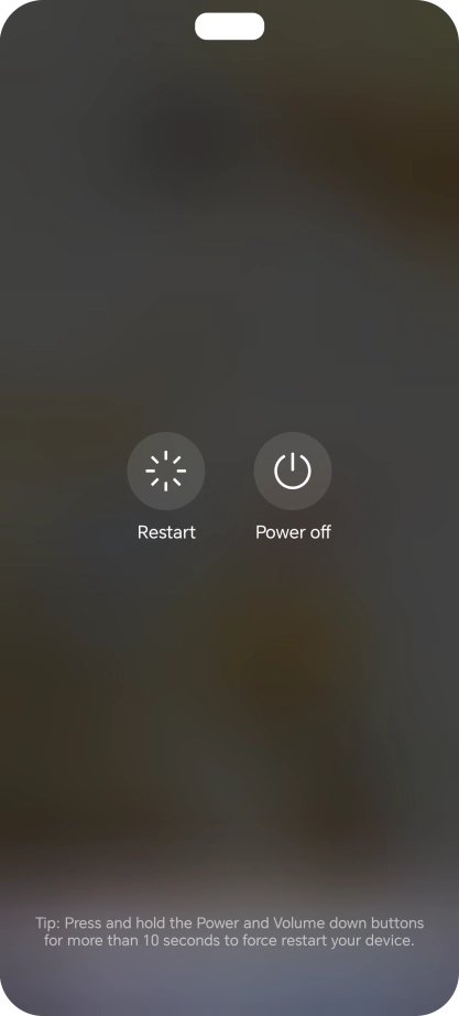 Press Power off.
