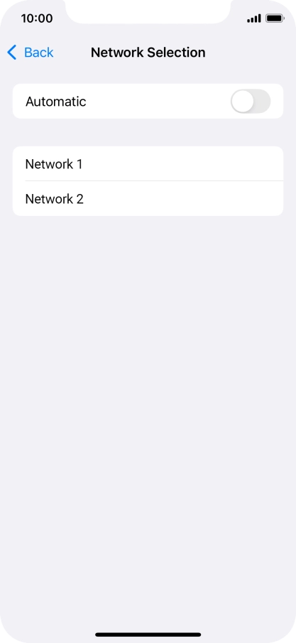 If you turn off the function, press the required network. If you turn off the function, press the required network.