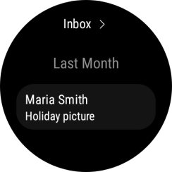 Press the required email message to read it. Press the required email message to read it.