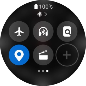 Press the flight mode icon to turn the function on or off. Press the flight mode icon to turn the function on or off.