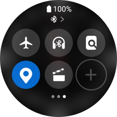 Press the flight mode icon to turn the function on or off. Press the flight mode icon to turn the function on or off.