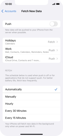 If you turn off the function, press the required setting. If you turn off the function, press the required setting.