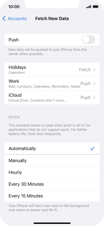 If you turn off the function, press the required setting. If you turn off the function, press the required setting.