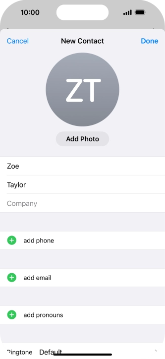 Press add phone. Press add phone.