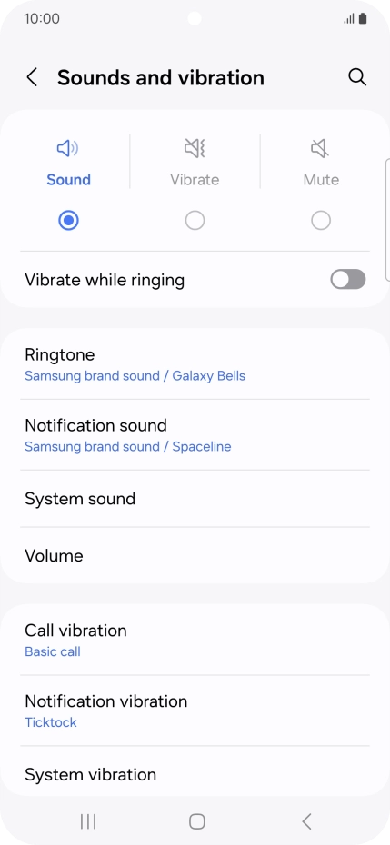 Press Notification sound.
