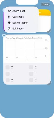Press Add Widget.