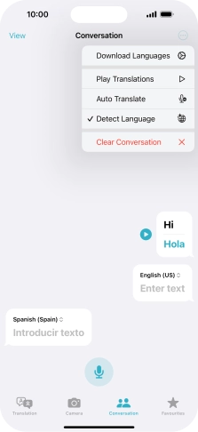Press Clear Conversation. Press Clear Conversation.