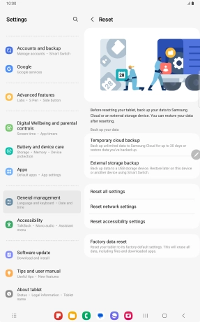 Press Reset network settings.
