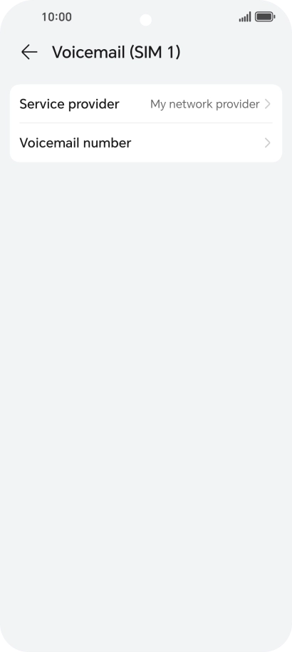 Press Voicemail number.