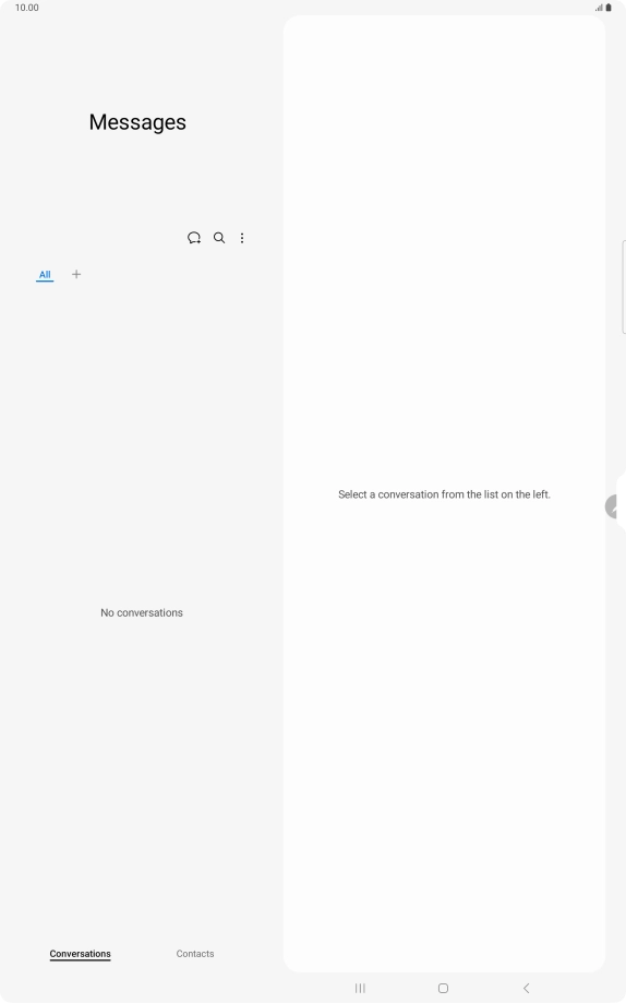 Press the profile icon. Press the profile icon.