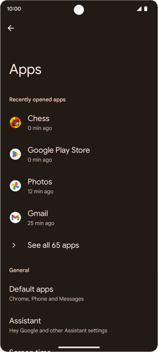 Press See all apps.