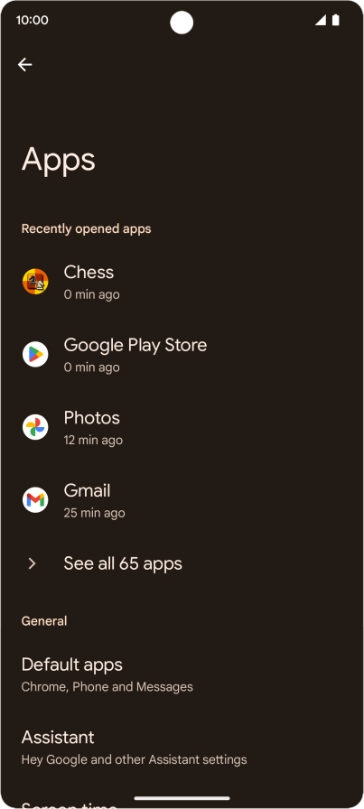 Press See all apps.