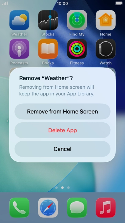 Press Delete App. Press Delete App.
