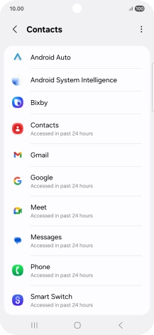 Press the required app. Press the required app.