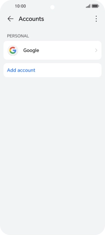 Press Add account.