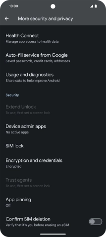 Press SIM lock.