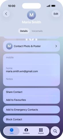 Press Block Contact.