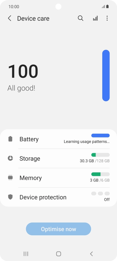 Press Battery.