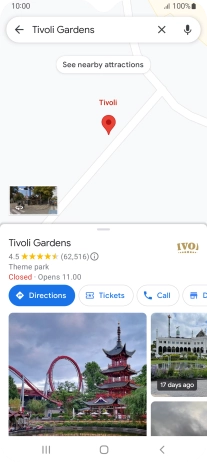 Press the destination at the bottom of the screen. Press the destination at the bottom of the screen.