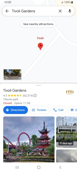 Press the destination at the bottom of the screen. Press the destination at the bottom of the screen.