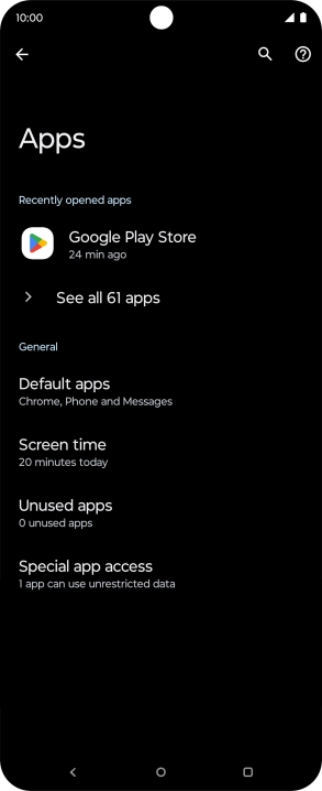 Press See all apps. Press See all apps.