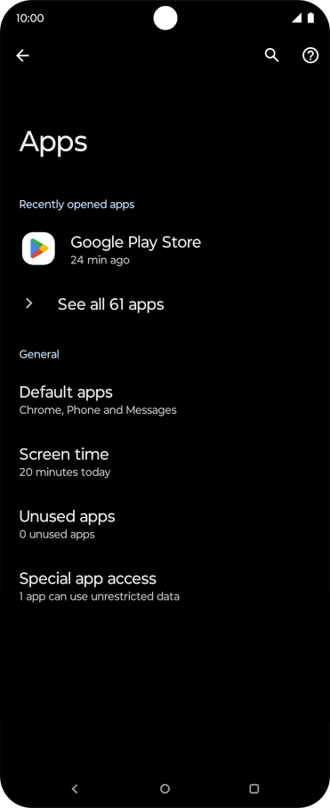 Press See all apps. Press See all apps.