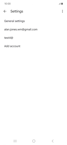 Press the required email account.
