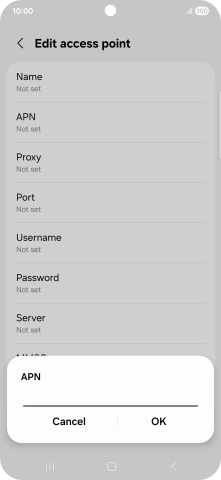 Key in wap.vodafone.co.uk and press OK. Key in wap.vodafone.co.uk and press OK.