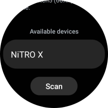 Press the required device. Press the required device.