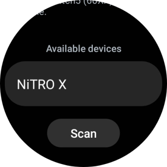 Press the required device. Press the required device.
