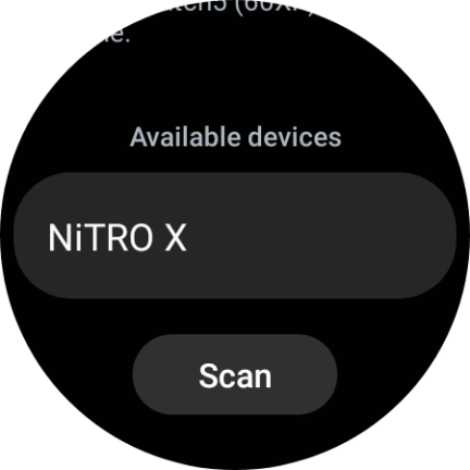 Press the required device. Press the required device.