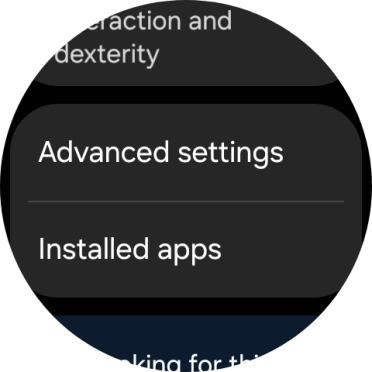 Press Advanced settings and follow the instructions on the screen to select the required settings.